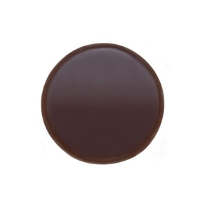 Circle dark chocolate logo decoration