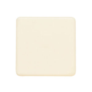 Square white chocolate with logo decoration