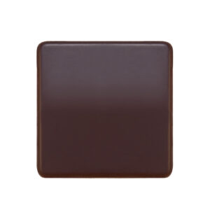 Square dark custom chocolate with logo