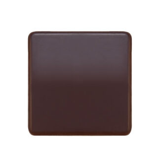 Square dark custom chocolate with logo