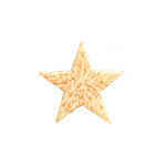 White and gold star chocolate decorations for Christmas desserts