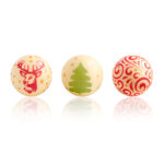 Festive 3D Christmas chocolate bulbs for holiday baking