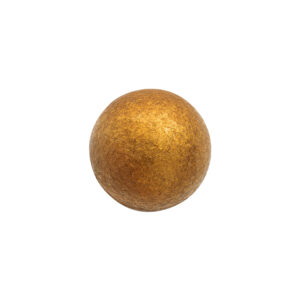 shiny, antique gold chocolate ball