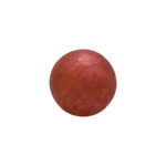 white chocolate ball covered with a coat of metallic claret-red colour.