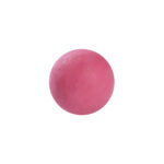 white chocolate ball covered with an intense pink colour