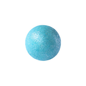 white chocolate pearl with a shiny blue colour.