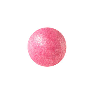 white chocolate ball with a shiny pink colour