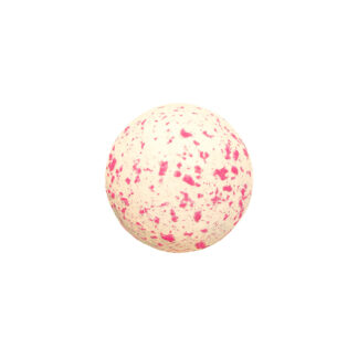 white chocolate ball Magnolia with a coat of cream-white colour with random pink spots.