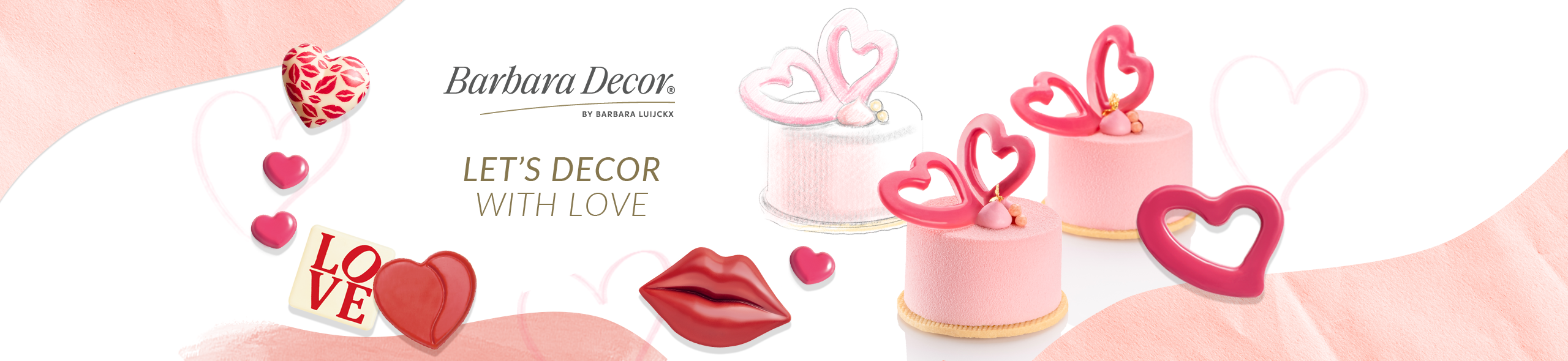 Chocolate decorations for Valentine's day slider desktop